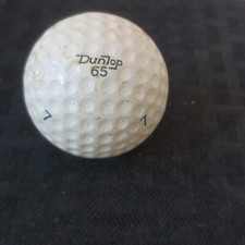 Vintage Golf Ball Dunlop 65 8 7s