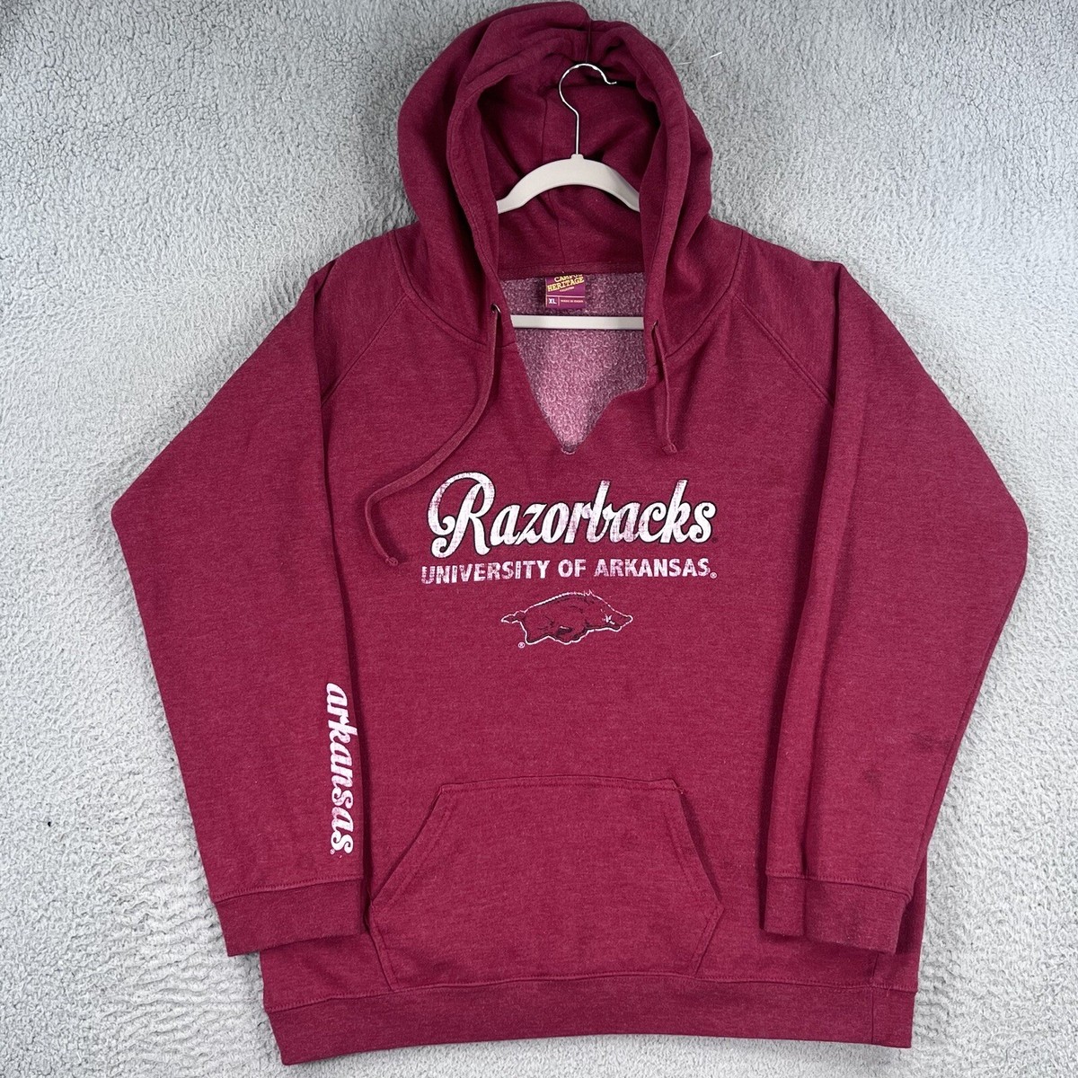 売れ筋商品|||コロシアム パーカー・スウェットシャツ アウター レディース Women's Crimson Arkansas Razorbacks Loud and Proud Pullover Hoodie Crimson Arkansas Razorbacks Hoodie WOMENS XL Pullover Sweatshirt