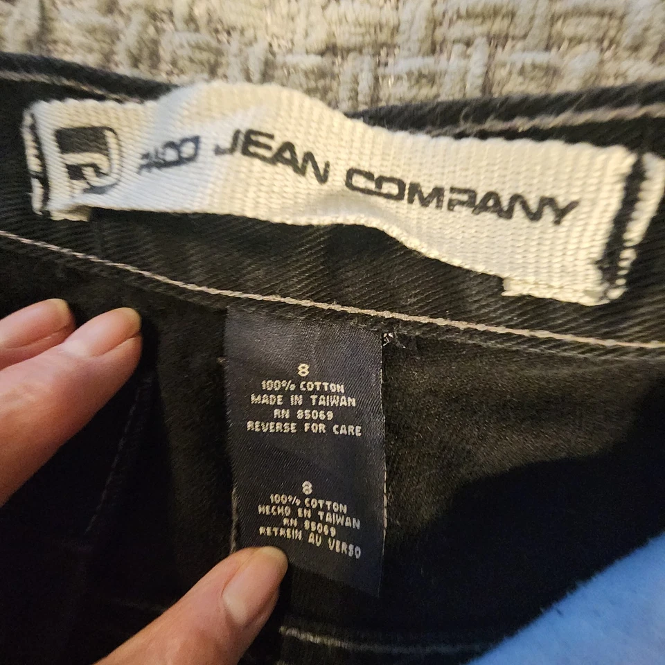 Vintage Paco Jeans Boys Size 8 Black Wide Leg Skate Baggy Y2K 90s Rave VGC - Image 4 of 4