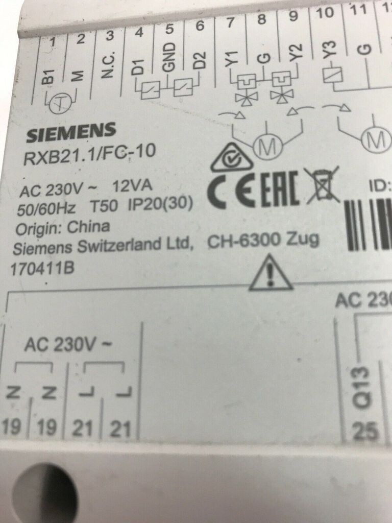3873 Régulateurs terminaux RXB21.1 RXB22.1 - Siemens