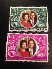 Fiji 1972 Royal Silver Wedding set SG 474-475 MNH mint  *combined postage*