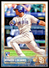 2015 TOPPS #298 RYMER LIRIANO ROOKIE CARD SAN DIEGO PADRES/RC. rookie card picture