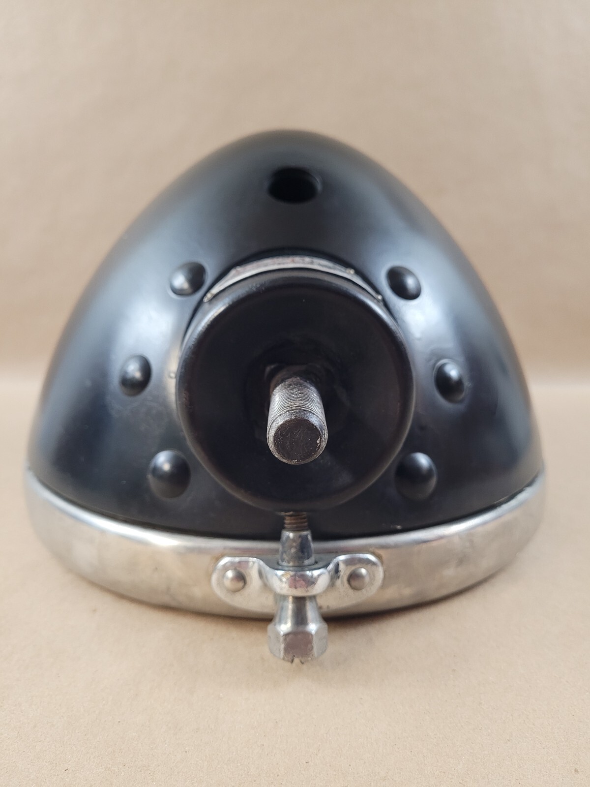 Rare Vintage Golden Glow Headlight 10 1/2" Chrome Rat Rod Hot Rod Custom