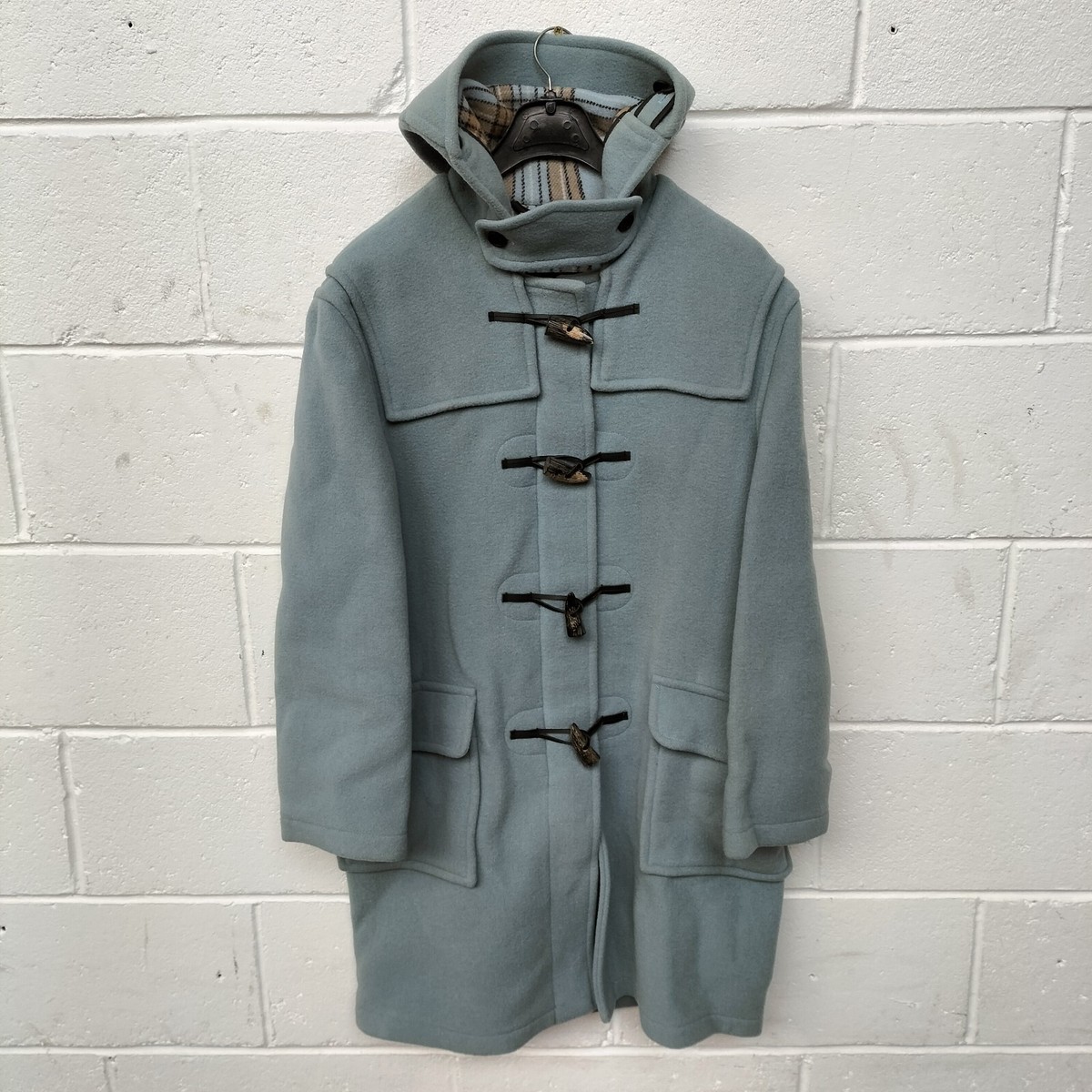 Original Montgomery Duffel Duffle Coat Baby Blue Large New