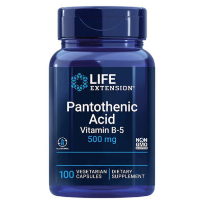 Life Extension, Pantothenic Acid (Vitamin B-5), 500mg, 100 Veg. Kapseln
