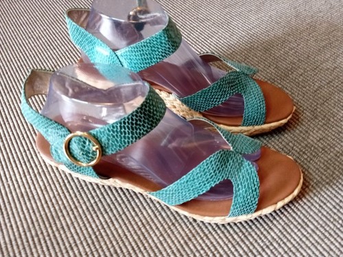 Matt Bernson woven wedge green size 11 new.n10 - Picture 2 of 8