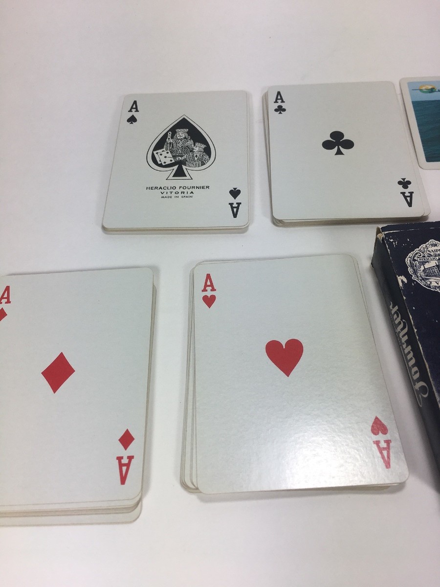 Vtg Fournier Playing Cards Heraclio Vitoria Made In Spain IBN