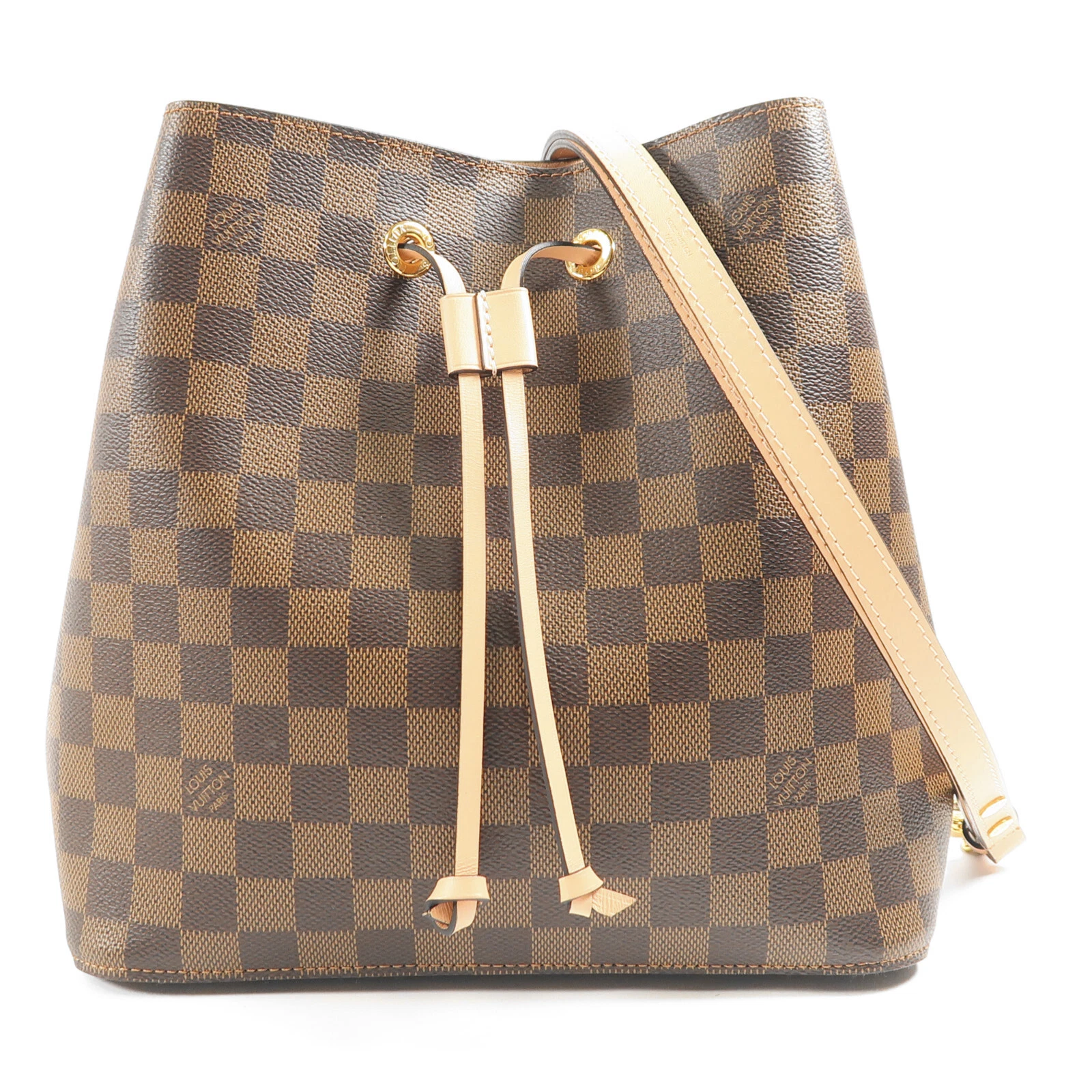 LOUIS VUITTON（LV） Borsa a tracolla Louis Vuitton LV GHW NeoNoe N40198 Damier Ebene marrone rosa