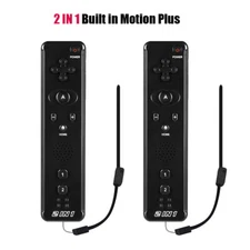 1Pcs/2Pcs 2 IN 1Built in Motion Plus Remote Controller For Nintendo Wii Games 