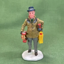 Lemax Village "THE NEW SLED" Man & Gifts Christmas Figure 1999 #92346 RETIRED