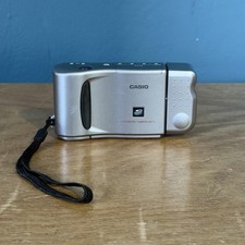 Vintage Casio QV-11B LCD Digital Camera - Silver - Parts or Repair
