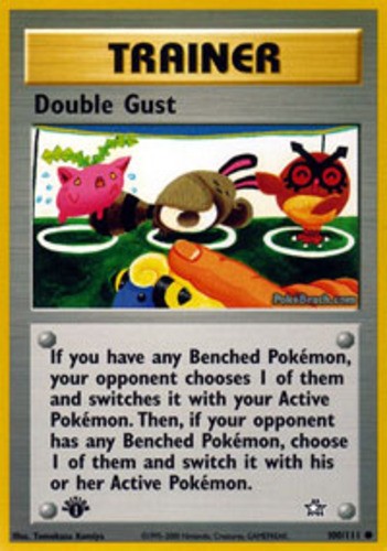 Double Gust - 100/111 - Common - 1st Edition - NM - Neo Genesis
