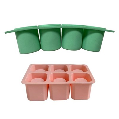 Mini Round Succulent Planter Silicone Mold Melt Aromatherapy Making Cupcake