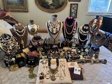 VTG to Mod Costume Jewelry lot some signed TRIFARI, Artisan, Sterling & more