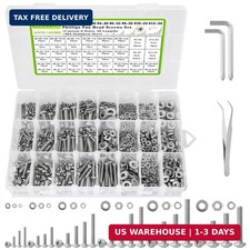 1059pcs Hardware Machine Screws Assortment Kit - Stainless Steel Bolts Nuts