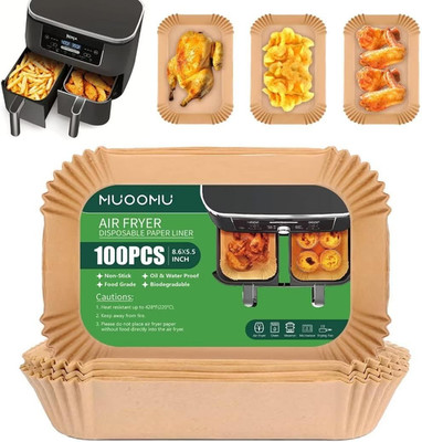 Air Fryer Disposable Paper Liners for Ninja Dual Airfryer Accessories, Non-Stick