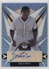 2021 Leaf Valiant Platinum Blue 27/35 Noelvi Marte #BA-NM1 Auto 9cf