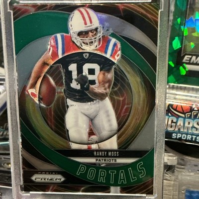 Panini 2024 Prizm Football Randy Moss New England Patriots Portals Insert #3