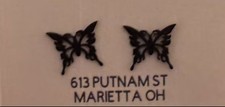 Stainless Steel Butterfly Stud Earrings