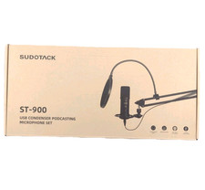 Sudotack ST-900 USB Condenser Podcasting Microphone Set New in Open Box TESTED