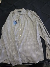 Kenneth Cole Awareness Men's Modern Fit Button Up Dress Shirt NWT. size L 250