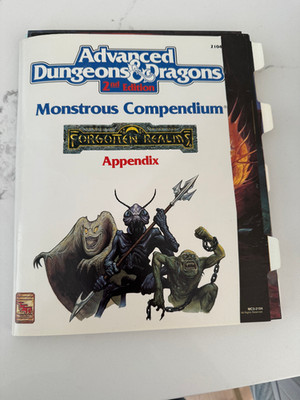 Monstrous Compendium MC3 Appendix TSR 2104 AD&D Forgotten Realms