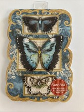 Punch Studio Notepad Butterflies Jeweled Blue...
