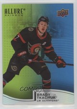 2021-22 Upper Deck Allure Rainbow Green Blue 279/299 Brady Tkachuk #R-67 0hj7
