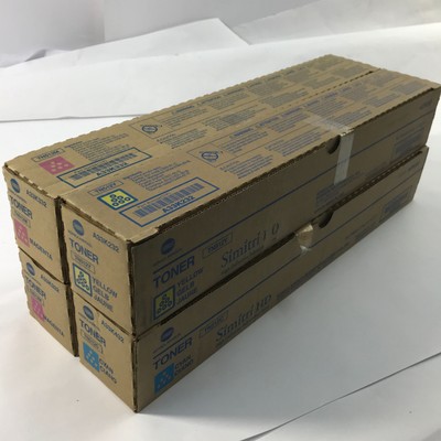 NEW OPEN BOX Lot of 4 Konica Minolta TN512 C/M/Y Toner Set for Bizhub Printers