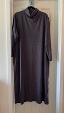 WOMEN WITH CONTROL  Finespun Jersey Tummy Control Midi Dress SMOKE sz 2X