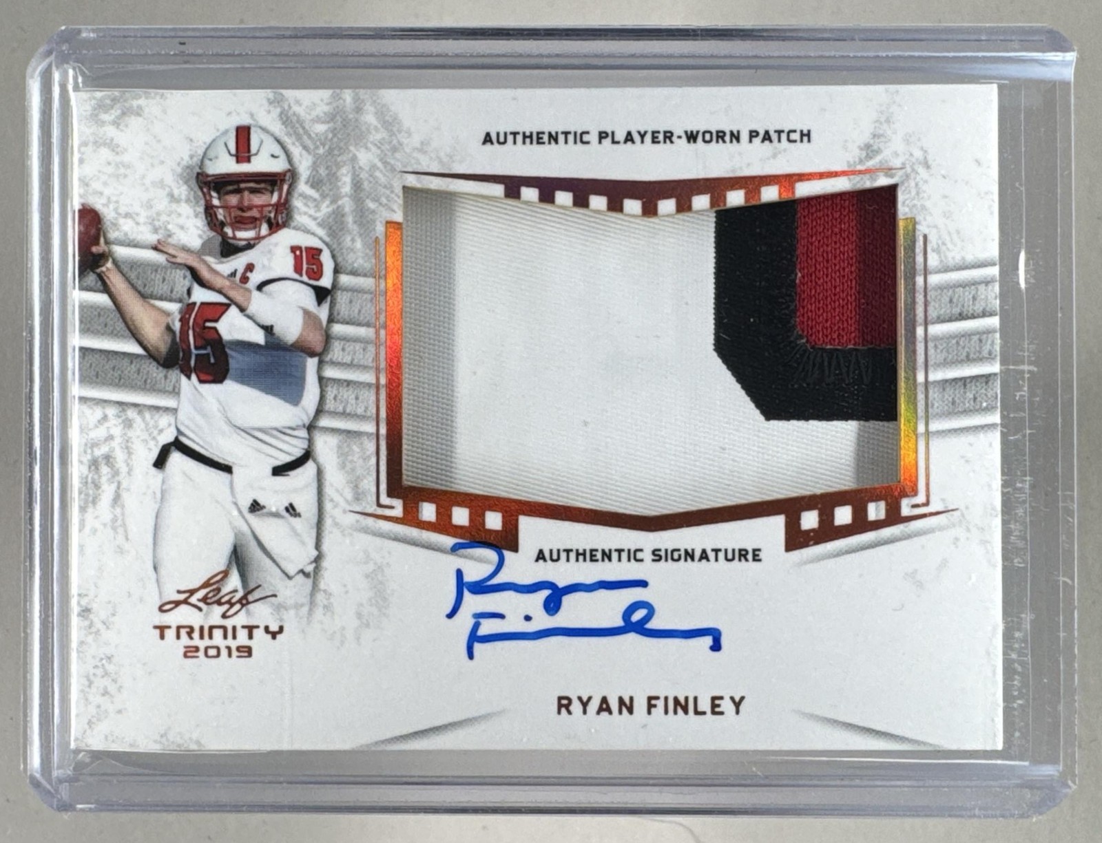 Ryan Finley Leaf Trinity Patch Autographs #PARF1 Base