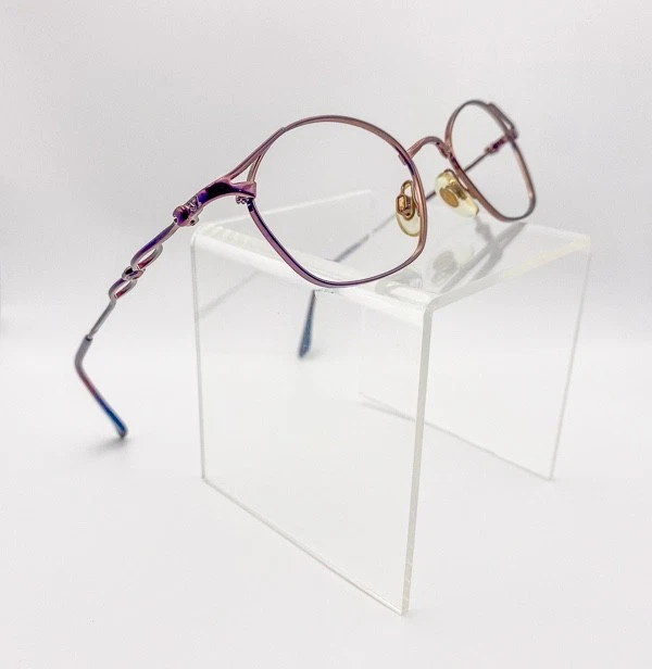 Monturas de gafas vintage años 90/Y2K Yves Saint Laurent | Metal marrón ovalado | Francia Foto 4 de 4