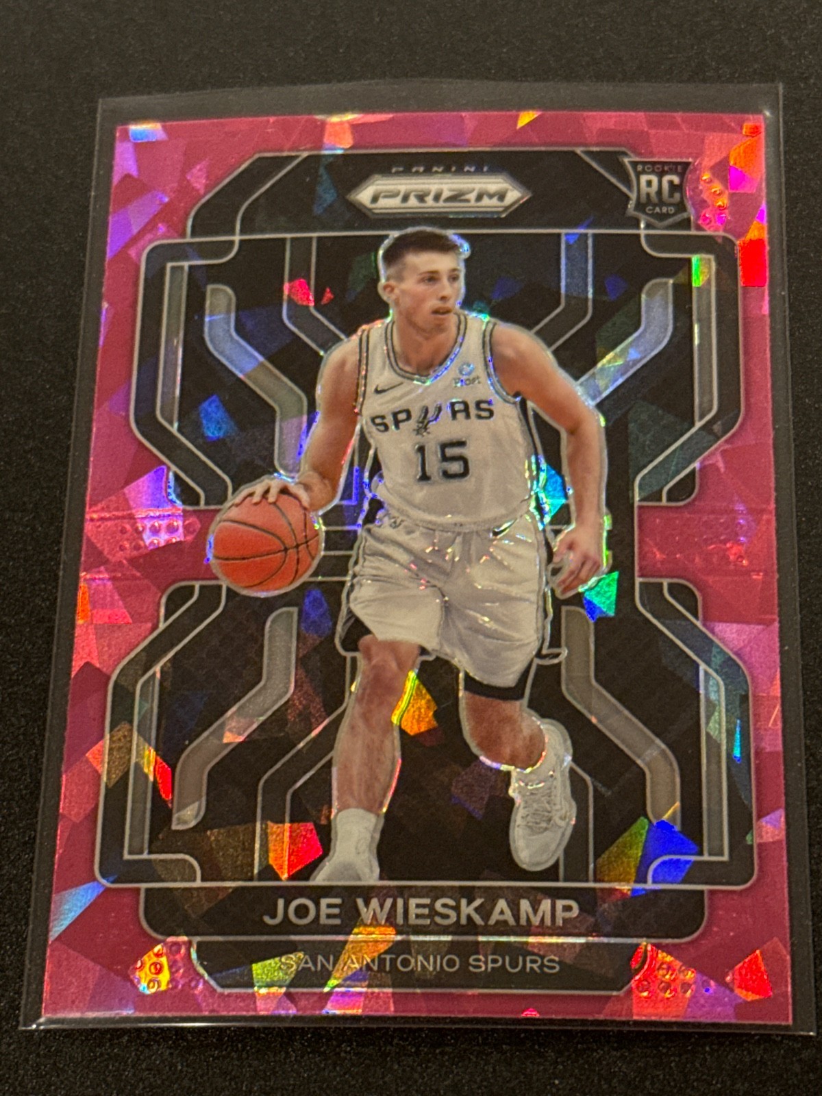 2021-22 Panini Prizm Joe Wieskamp Pink Cracked Ice Parallel Rookie NM