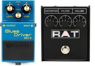 Boss BD-2 Blues Driver Pedal + Pro Co RAT 2 Distortion Pedal Value Bundle