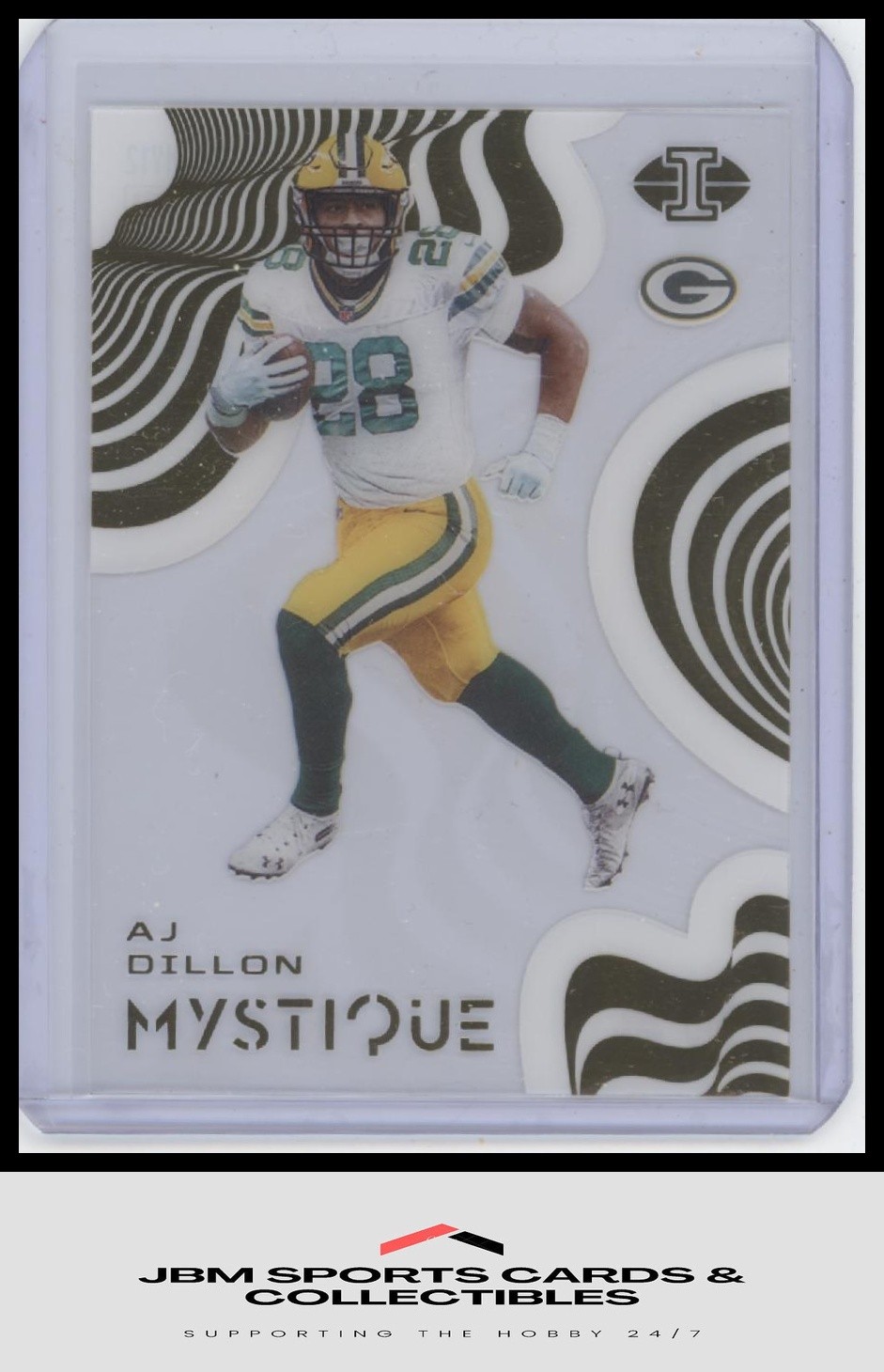 2020 Panini Illusions #MY12 AJ Dillon Mystique RC