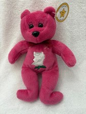 New 1998 Celebrity Bear Star 2 Rosie O'Donnell Pink Plush JC Bears Bean Bag