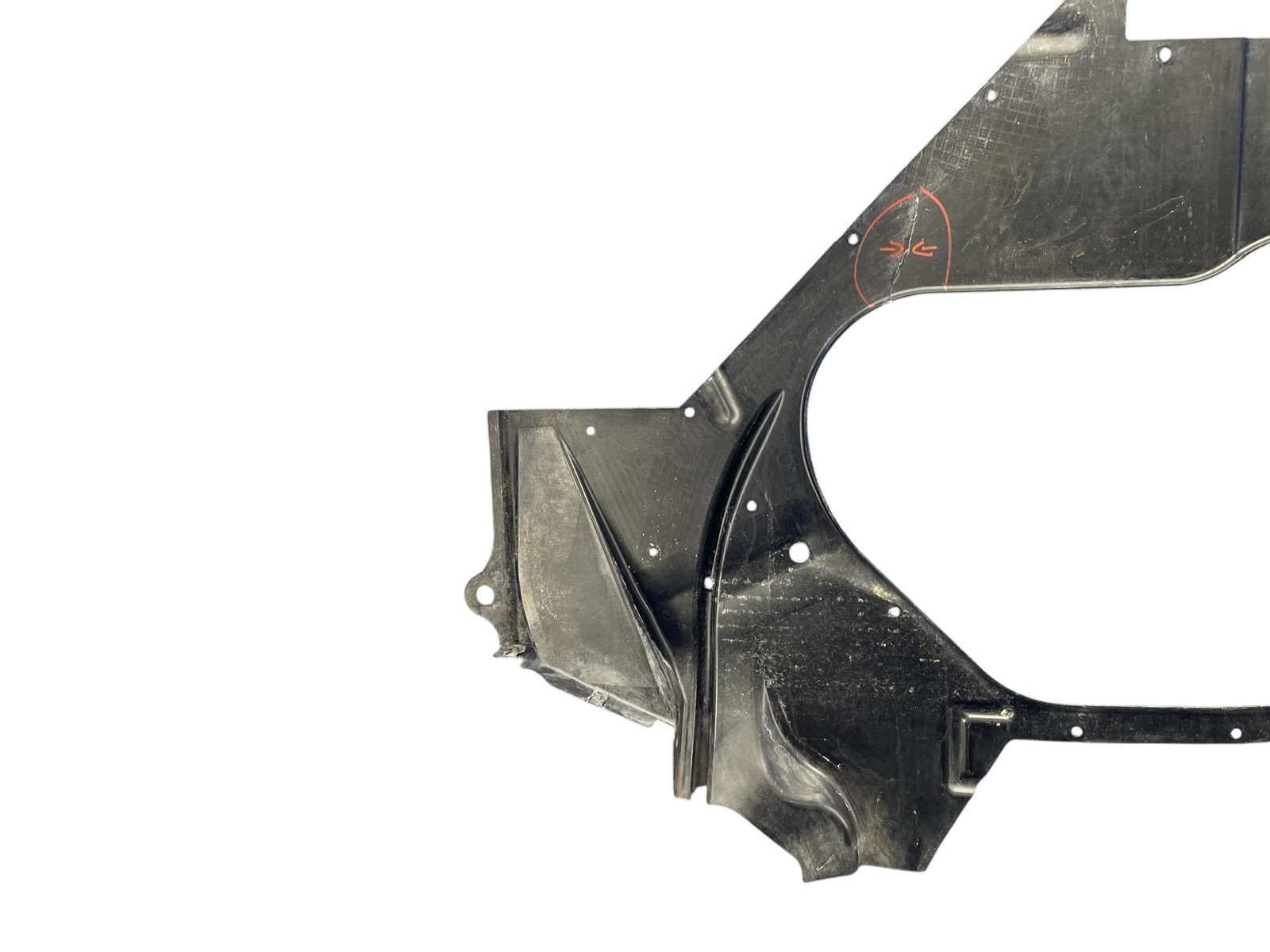 2008-2015 AUDI R8 UNDERBODY FLOOR PAN SPLASH SHIELD TRIM PANEL *TEAR*