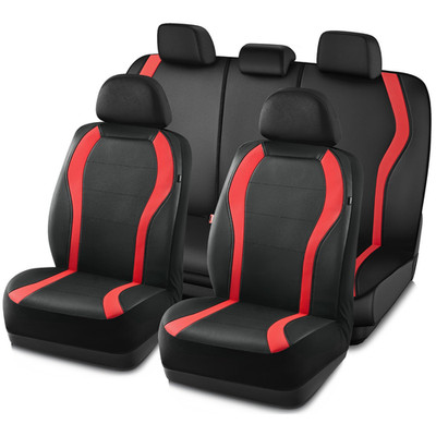 Pic Auto Leather Car Seat Covers Premium Automotive Waterproof Front Rear Full