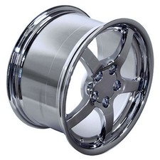 Chrome 18 Wheel - Compatible With Corvette C5 - Deep Dish Style Rim - 18x9.5 Chrome 18 Wheel - Compatible With Corvette C5 - Deep Dish Style Rim - 18x9.5