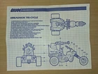GI Joe 1987 Dreadnok Cycle Vehicle Blueprints Instructions Original Hasbro ARAH