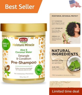 Effortless 18 Oz Pre Shampoo Detangler with Coconut - Ideal for Coily Hair