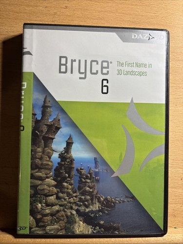 Bryce 6 Software 3D Graphics w/ Serial - Vintage Mac & Windows CD-Rom - DAZ 3D