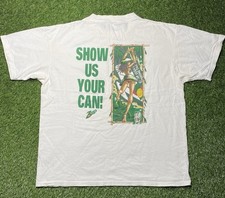 Camiseta De Colección 7up Show Us Your Can Girl Camiseta Años 90 Talla XL Blanca Jamaica RARA