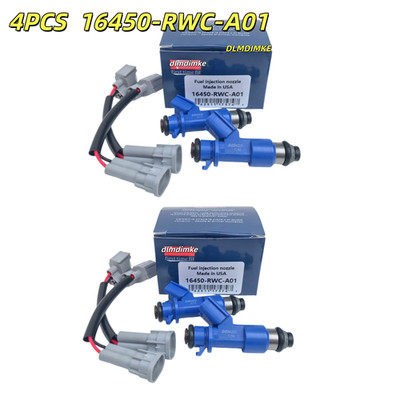 4X NEW 410cc FUEL INJECTORS 16450-RWC-A01 FOR RDX RSX TSX INTEGRA CIVIC