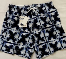 Trunks Surf  Swim Co Swim Shorts Mens M Blue Tie Dye Lined NWT Beach