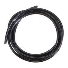 Round Belts 6mm Dia 10ft Length Smooth Surface PU Urethane Black