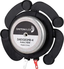 Dayton Audio DAEX32QMB-4 Quad Feet Mega Bass 32mm Exciter 40W 4 Ohm Black 