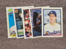 Topps Orel Hershiser Los Angeles Dodgers MLB Bowman & Topps 5 Card Lot