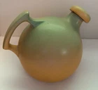Red Wing RumRill Art Pottery #A50 Multicolor Pitcher Jug with Stopper 1930s