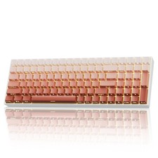 ZORNHER ZH100 Wireless Mechanical Keyboard,98 Pink Creamy Keyboard with Numb...